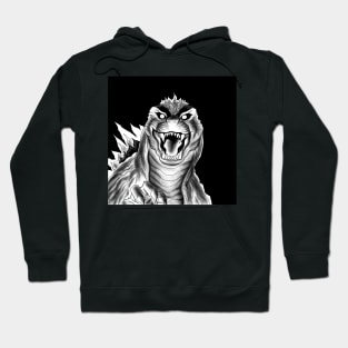 the king of the monsters, the godzilla in the dark Hoodie